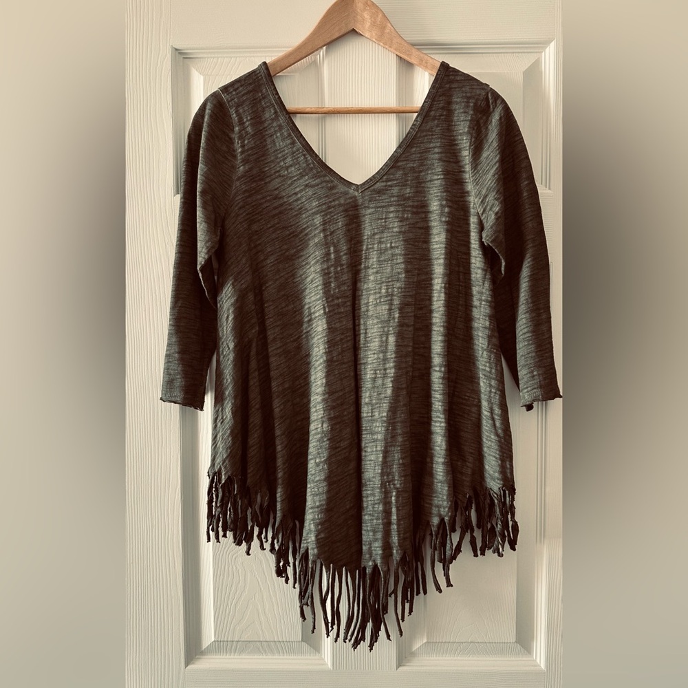 Umgee fringe Tunic women’s shirt sz M